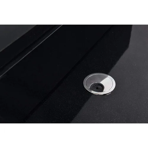 Vista 5 de Dir Mostrador de Recepción con Luces LED Área de Recepción Mostrador Gattino en Negro