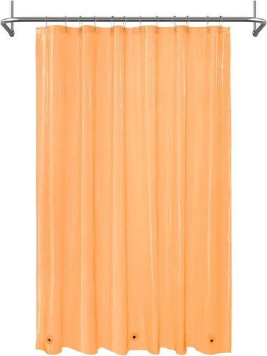 Vista 63 de Cortina de regadera para cabina de ducha 36x72, forro de cortina de regadera de plástico PEVA para baño, ligera e impermeable, 36 x 72, transparente