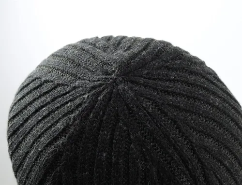 Vista 5 de Connectyle Gorro de lana con forro polar para hombre, gorro de lana de invierno de punto