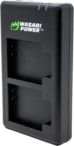 Vista 2 de Wasabi Power Cargador dual micro USB para Ricoh Pentax D-LI92 y Ricoh Pentax Optio I-10, RZ10, RZ18, WG-1, WG-1 GPS, WG-2, WG-2 GPS, WG-3, WG-3