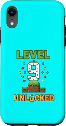 Vista 25 de Birthday Level 9 Unlocked 9th Birthday Gamer Level Up Birthd Case for iPhone 16