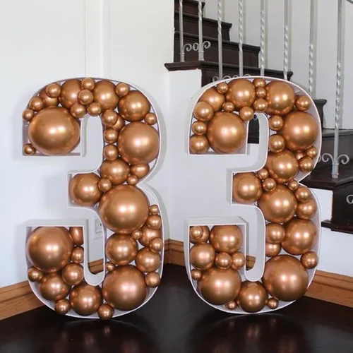 Vista 2 de Globos dorados champán, 60 globos pequeños de látex champán metálico de 5 pulgadas para arco de guirnalda de globos, globos cromados y champán de 5