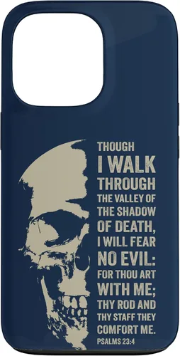 Vista 10 de Psalms 23:4 Though I Walk Through The Valley - Funda bíblica cristiana para iPhone 16