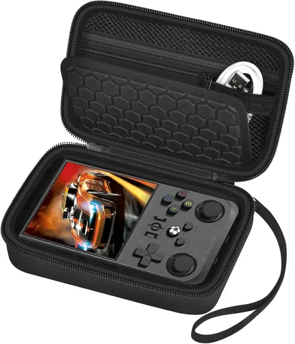 Vista 6 de casmilee Travel Carrying Case Compatible with Beijue 16 Bit Handheld Games+Retro Gaming Console Case for R36MAX Game Consoles