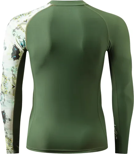 Vista 4 de ADOREISM Camisetas de natación de compresión de manga larga UPF 50+ para hombre