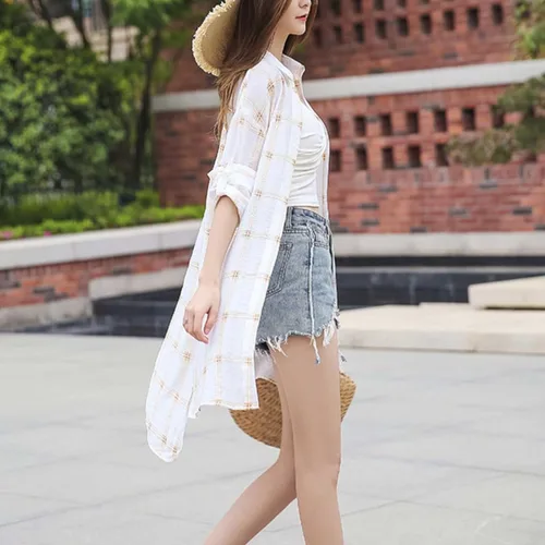 Vista 5 de Long Sleeve Shirts for Women Spring Summer Dressy Casual Button Down Plus Size Tops Office Work Blouses