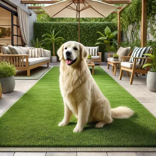 Vista 4 de MSI Alfombra de césped artificial de 1.496 in de grosor para exteriores, césped artificial para perros, césped artificial, césped para mascotas