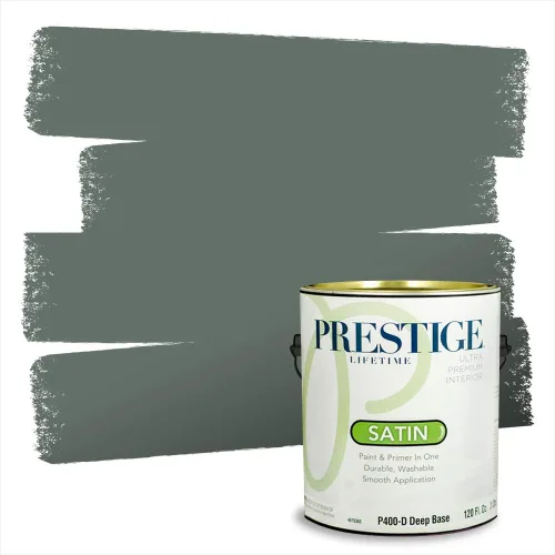 Vista 127 de Prestige Paints - 2 en 1, pintura base y pintura de exterior, E100-N-735BM