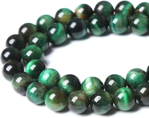 Vista 133 de 100 cuentas de piedra multicolor natural de 0.236 pulgadas (0.236 in), cuentas espaciadoras sueltas redondas para hacer pulseras, collares, aretes
