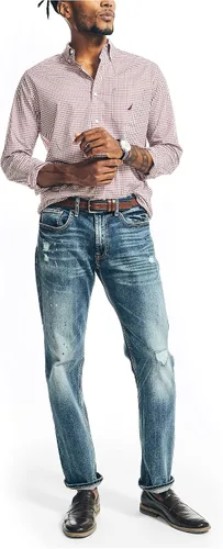 Vista 2 de Nautica Camisa de popelina de guingán para hombre