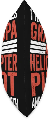 Vista 2 de Aviation Aircraft and RC Helicopter Pilot Gifts Aviator Two Titles - Almohada de piloto para abuelo y helicóptero, 16 x 16 pulgadas, multicolor