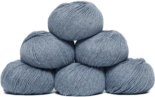 Vista 11 de Juego de 6 madejas de 100% lana de alpaca bebé (10.58 oz) de peso DK, fabricadas en Perú, celestial suave y perfecto para tejer y hacer ganchillo
