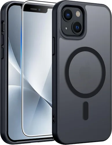 Vista 144 de FNTCASE Funda para iPhone 17 Pro: Fundas delgadas translúcidas de color azul claro compatibles con MagSafe, protección completa de la cámara