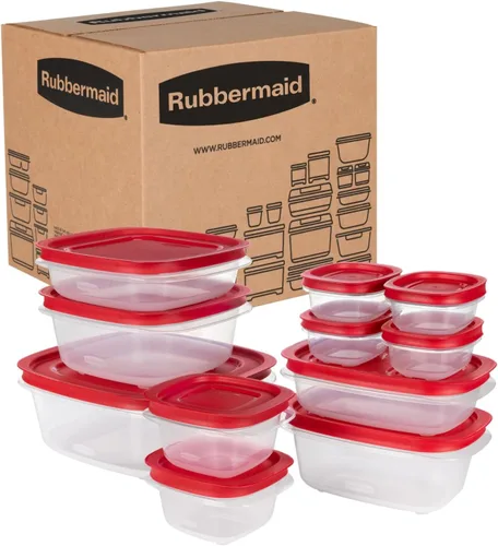 Vista 16 de Rubbermaid Contenedores de almacenamiento de alimentos de 42 piezas con tapas