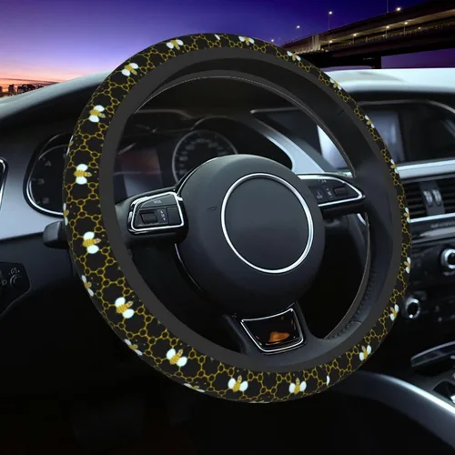 Vista 32 de Funda para volante MINIOZE de ojos malvados azules con luna mágica, accesorios para automóvil, linda para mujeres y niñas, universal de 15 pulgadas