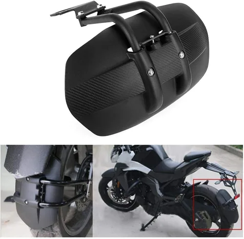 Vista 4 de Guardabarros Trasero para Motocicleta, Cubierta Trasera de Guardabarros de Acero Inoxidable Protector de Guardabarros Trasero Adecuado