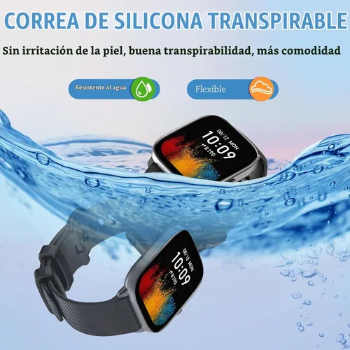 Vista 3 de Correa TiMOVO compatible con Amazfit GTS 4/3/2 Mini/GTR Mini/Bip 3/3 Pro Negro