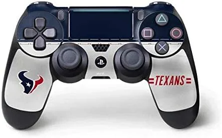 Vista 8 de NFL Houston Texans Skin para mando de PS4 Pro/Slim – Houston Texans blanco y negro
