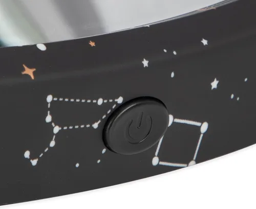 Vista 5 de Nuby Espejo de coche de bebé con luz LED para asiento trasero con luz controlada a distancia, espejo resistente a las roturas de visión amplia