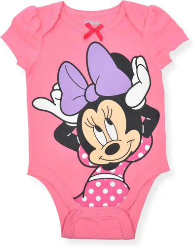 Vista 4 de Disney Minnie Mouse Fabulous - Paquete de 5 mamelucos para niñas recién nacidas, bebés y bebés