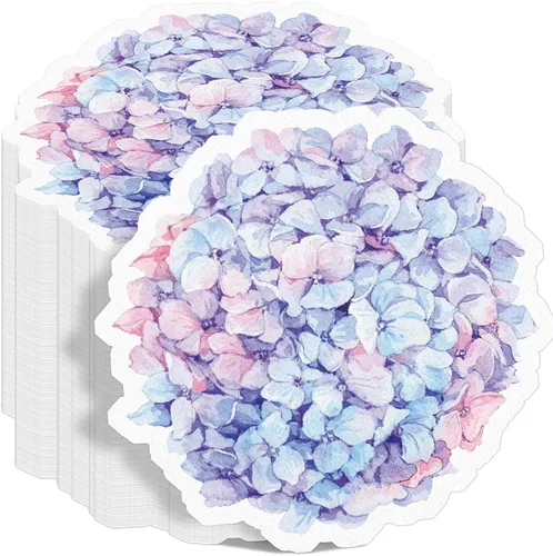 Vista 9 de Kosiz 100 servilletas de papel de flores en forma de flor servilletas de Margarita