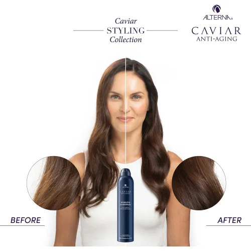 Vista 7 de Alterna CAVIAR Anti-Aging Working Hairspray Buildable, Brushable Hold Helps Control Frizz & Adds Shine Sulfate Free