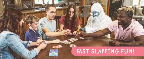 Vista 3 de Yeti Slap - Juego de cartas divertido y competitivo con Yetis, los mejores juegos de cartas para familias, adultos, adolescentes y niños, gran