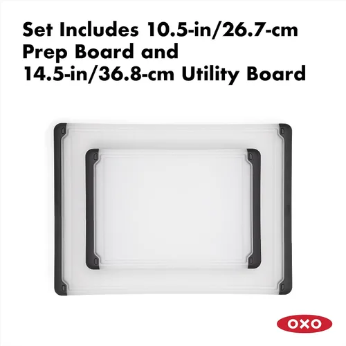 Vista 7 de OXO Good Grips - Escurridor de ensalada grande de 6.22 cuartos + Set de 2 piezas de tablas de cortar