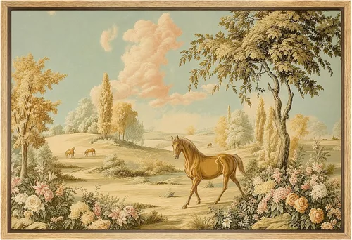 Vista 29 de SIGNFORD Lienzo enmarcado para pared, acuarela pastel, morado, luna, cielo, naturaleza, ilustraciones de área silvestre, arte moderno, vibrante