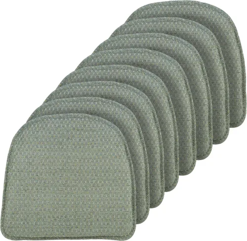 Vista 27 de Klear Vu Raindrop The Gripper - Cojines antideslizantes para silla, suaves y cómodos, almohadillas para asiento, almohadón para cocina, comedor u