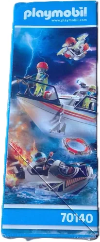 Vista 6 de Playmobil Rescate de incendios con embarcaciones personales