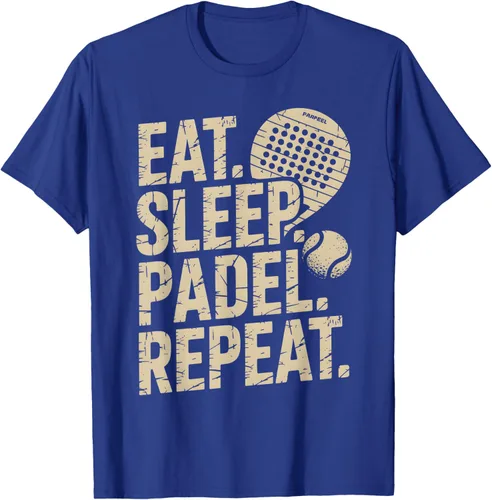 Vista 20 de Camiseta Eat Sleep Padel Repeat Padel Jugador de Tenis