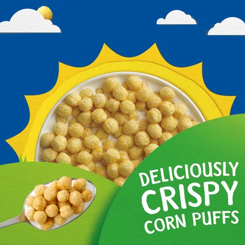Vista 3 de Kix Cereal de desayuno de grano entero, bolitas de cereal de maíz crujientes, tamaño familiar, 18 oz