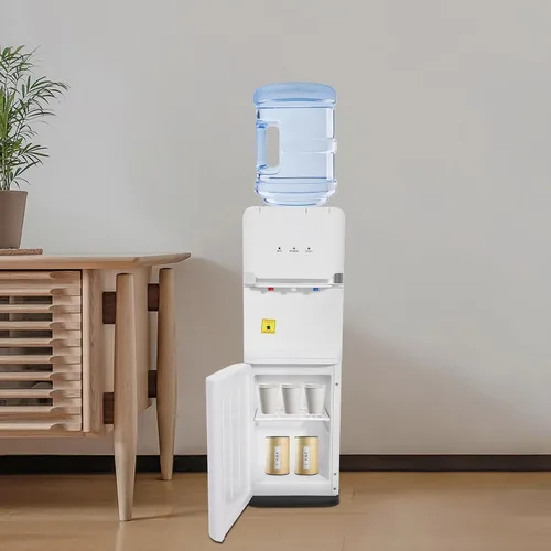 Vista 7 de Xuthusman Dispensador de agua de carga superior, 3 ajustes de temperatura, agua fría y caliente, dispensador de agua de carga superior de 5 galones