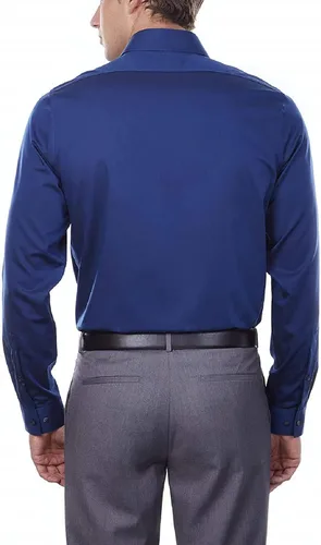 Vista 2 de Calvin Klein Camisa de vestir para hombre Slim Fit sin planchado en espiga