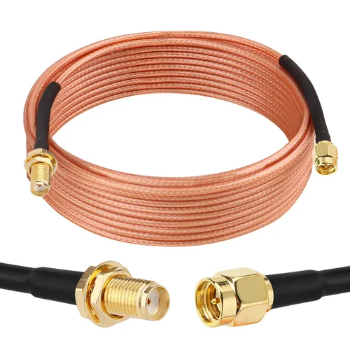 Vista 13 de XRDS -RF Cable SMA de 1 pie, macho SMA a mamparo hembra SMA RG316 SMA Cable de extensión para 4G LTE Router celular SDR USB Dongle receptor