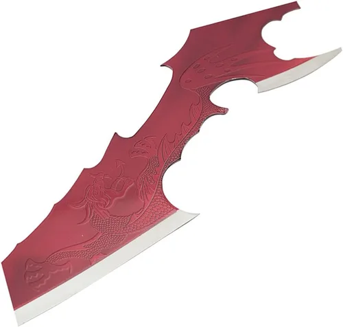 Vista 3 de Wuu Jau Co Fantasy Display Red Blade Dragon Dagger