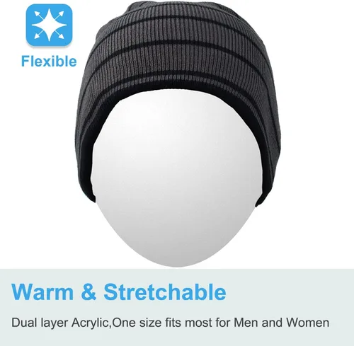 Vista 2 de Rotibox - Gorro inalámbrico con Bluetooth para deportes al aire libre, regalo de Navidad.