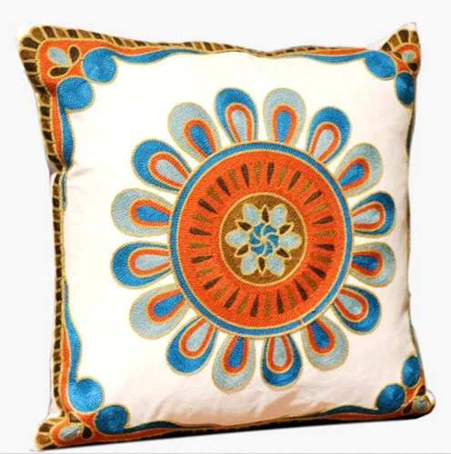 Vista 4 de Judy Dre am Funda de cojín 100% algodón para interiores y exteriores, cuadrada, bohemia, bordada, para sofá, cama, sala de estar, funda de almohada
