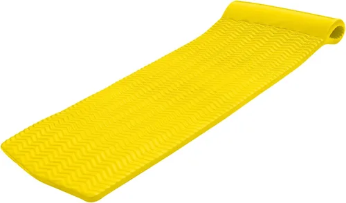 Vista 11 de TRC Recreation Serenity 1.5” Thick Vinyl Coated Foam Swimming Pool Float Mat Adult Lounger with Built-in Roll Pillow