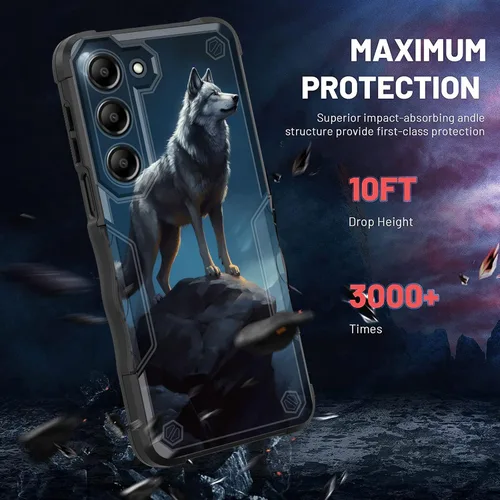 Vista 609 de Funda para Galaxy A14 5G, [Doble Capa][Protección contra Caídas de Grado Militar de 10 Pies] [Antideslizante] Funda Resistente a Prueba de Golpes