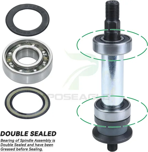 Vista 4 de El ensamblaje del husillo AM136733 reemplaza a John Deere AM137483 husillo AM143469 AM134292 AM137097 para John Deere X300 X300R X304 X310 X324 Z225
