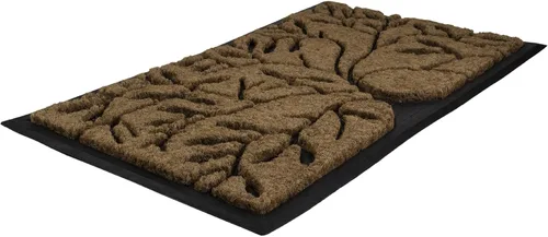Vista 4 de Northlight Tapete rectangular de fibra de coco con árbol de la vida, 29.5 x 17.75 pulgadas
