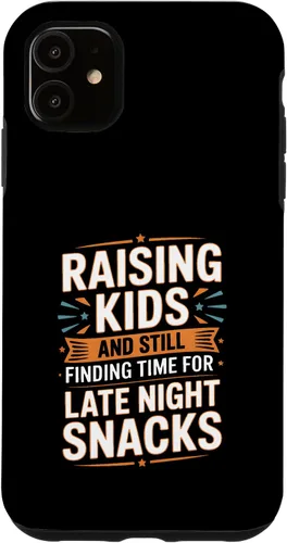 Vista 8 de Raising Kids and Still Finding Time for Late Night Snacks Case for iPhone 17