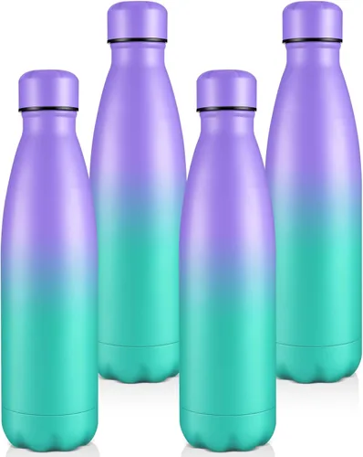 Vista 14 de Volhoply Botellas de agua aisladas de 25 onzas, paquete de 1/2/4, termo de acero inoxidable de doble pared que mantiene el frío y el calor, botella