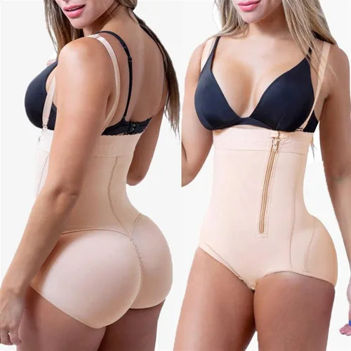 Vista 3 de LAMZH Body moldeador de cuerpo completo, faja reductora y moldeadora para mujer, colombiana, después de liposucción, látex, moldeadora de cuerpo