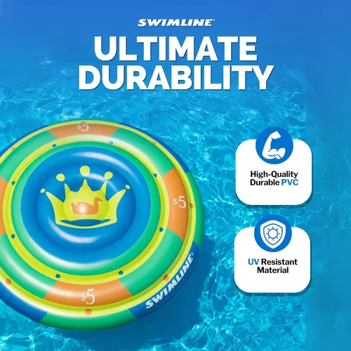 Vista 6 de SWIMLINE Original Pool Float for Adults & Teens – Fun Pool Float for Lake, Beach, or Backyard – Easy to Inflate and Store