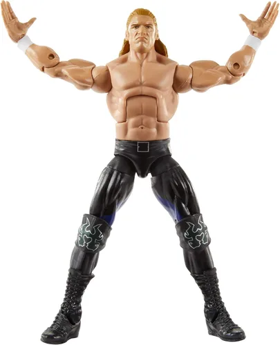 Vista 5 de WWE Elite Collection Paquete de 2: figuras de acción Triple H & Chyna de 6 pulgadas con 2 juegos de manos intercambiables y accesorios