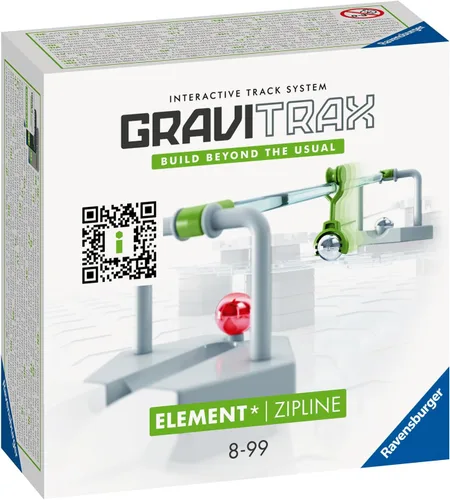 Vista 2 de Ravensburger GraviTrax Element Zipline. Se puede combinar con todas las líneas de productos GraviTrax y juguetes de construcción para niños a partir