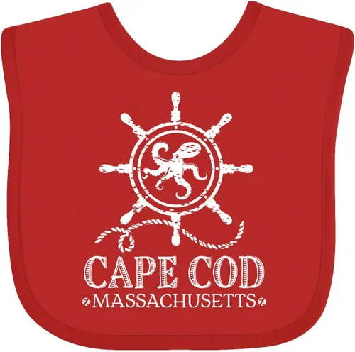 Vista 4 de inktastic Cape Cod Massachusetts - Babero náutico para bebé